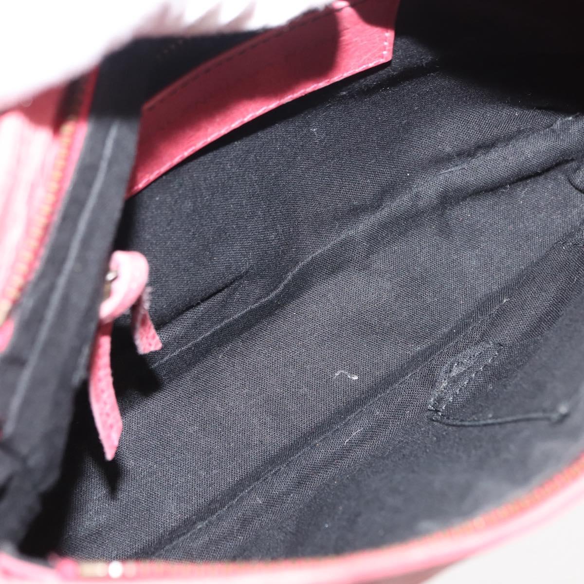 BALENCIAGA Hip Shoulder Bag Leather Pink 242803 Auth bs30644