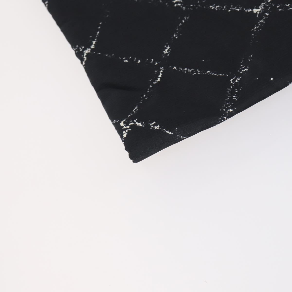 CHANEL Travel line Garment Cover Nylon Black CC Auth bs30653