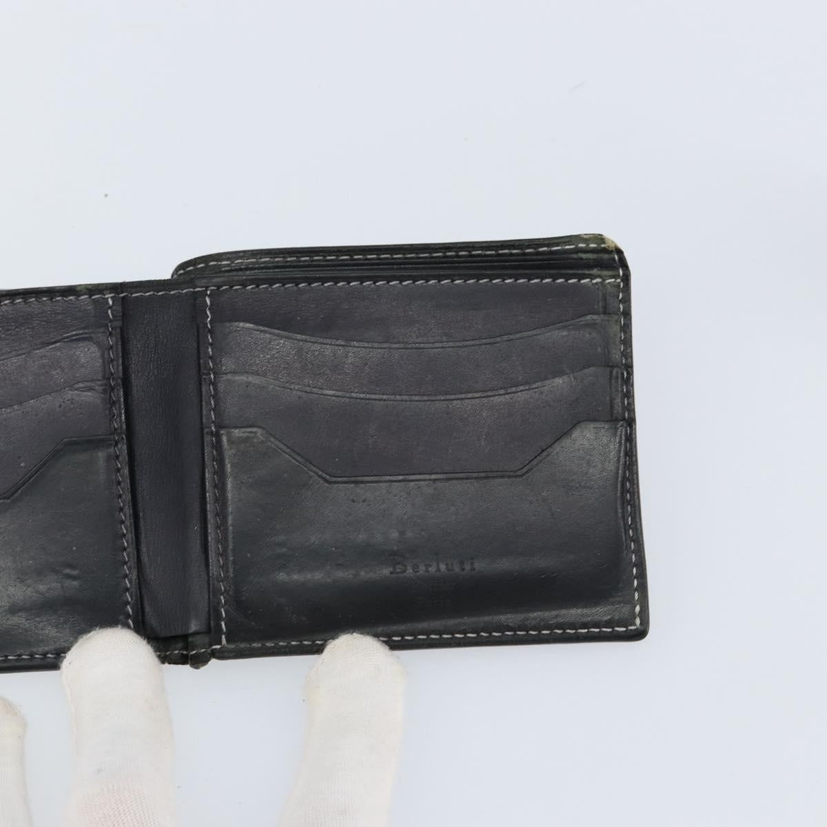 Berluti Wallet Leather Brown Auth bs30657