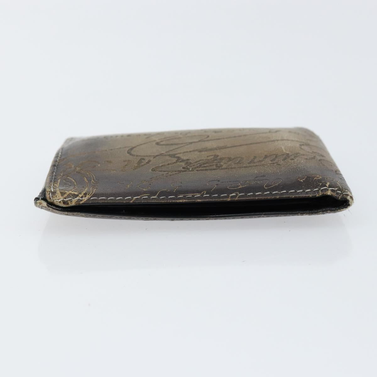 Berluti Wallet Leather Brown Auth bs30657