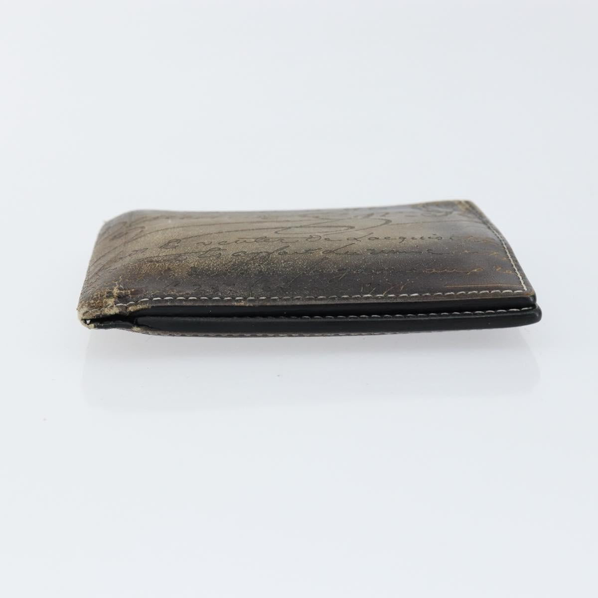 Berluti Wallet Leather Brown Auth bs30657