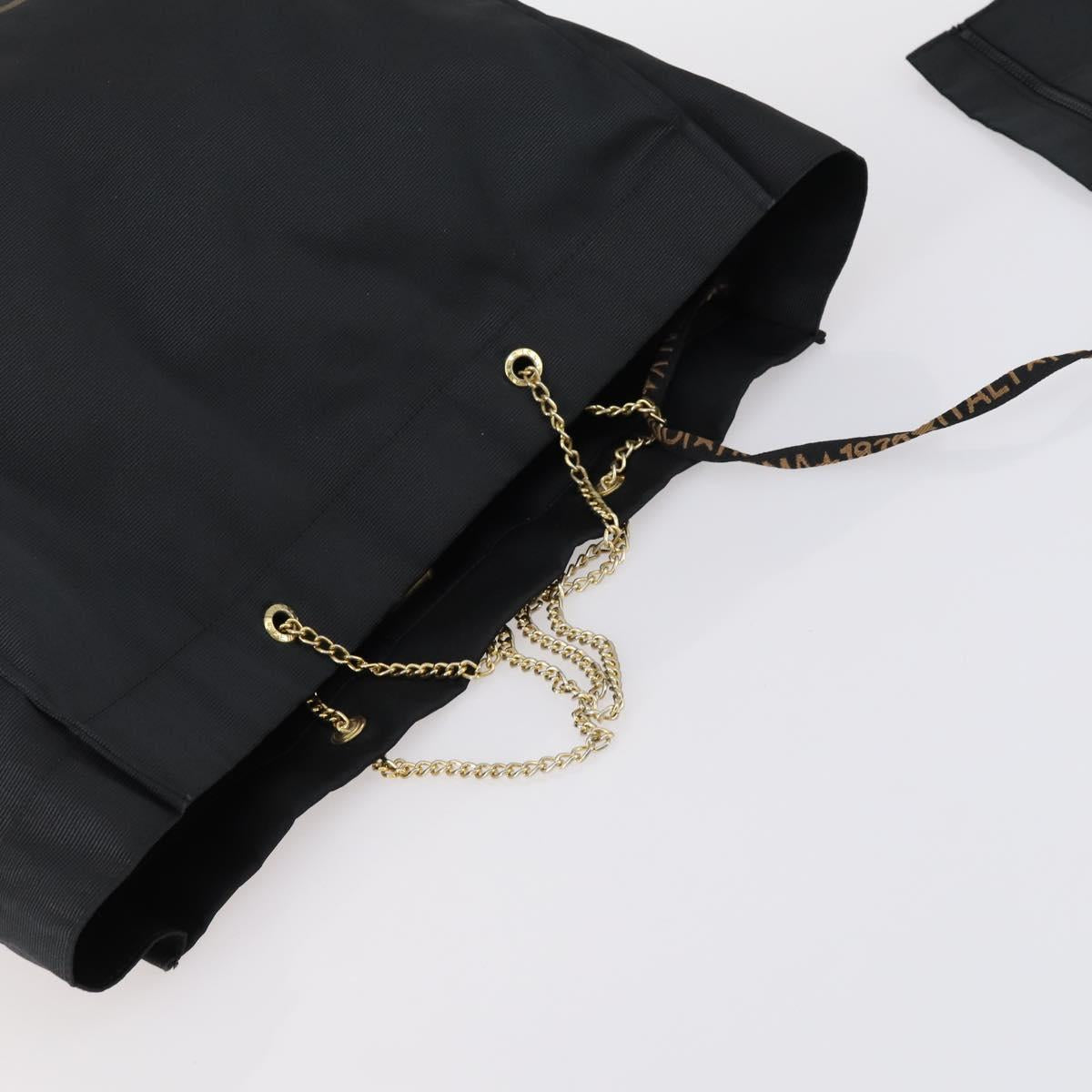 Christian Dior Fendi Hand Bag Nylon 2 Set Black Auth bs30662