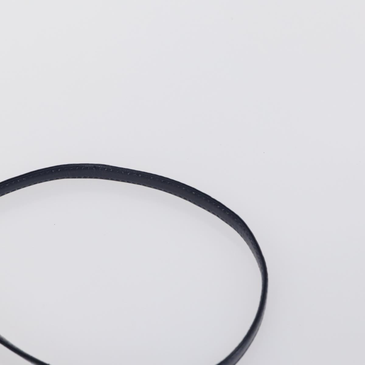 GIVENCHY Shoulder Bag Leather 2 Set Navy Black Auth bs30664