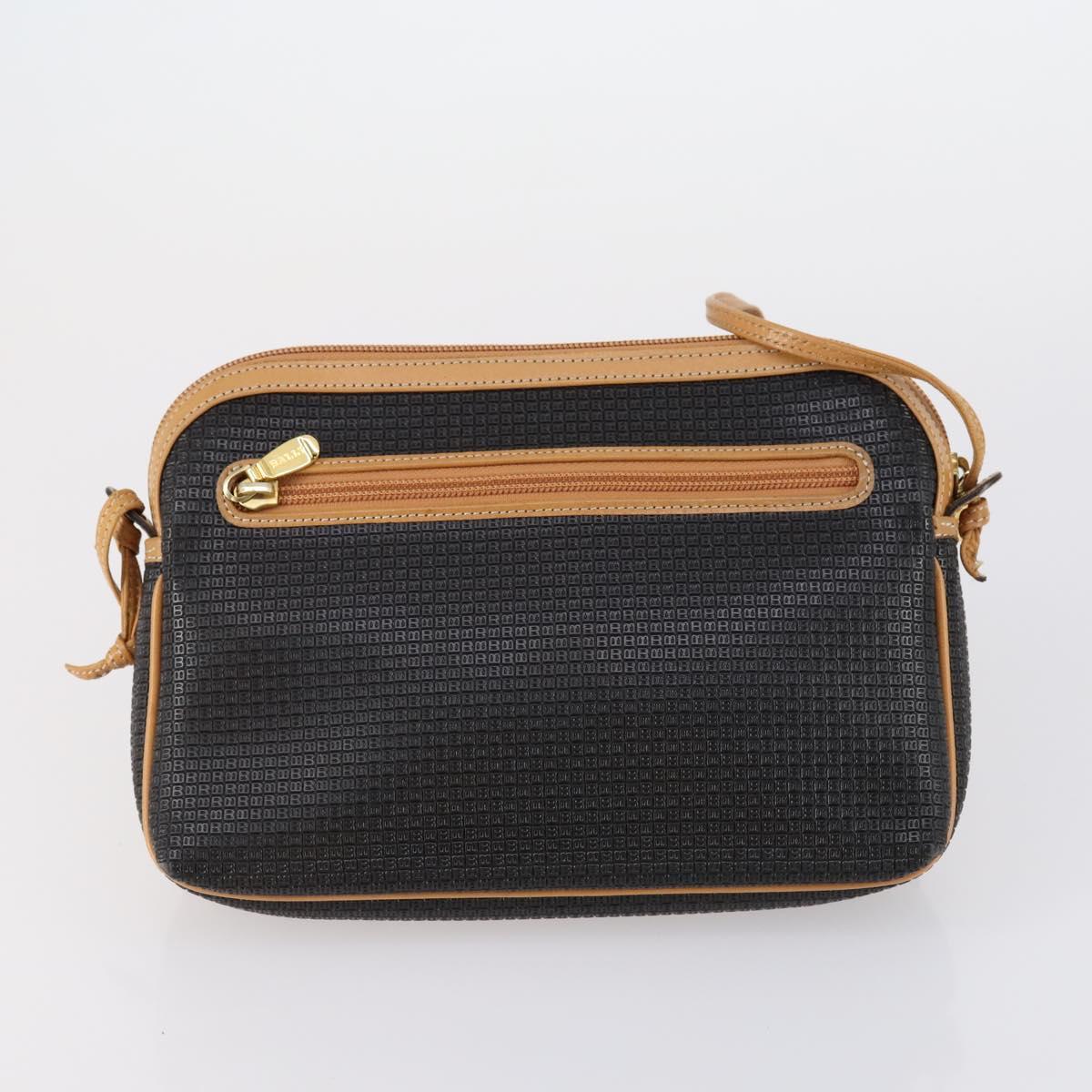 BALLY Hand Bag Leather 3 Set Black Auth bs30665