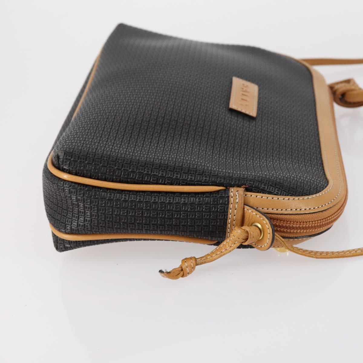 BALLY Hand Bag Leather 3 Set Black Auth bs30665