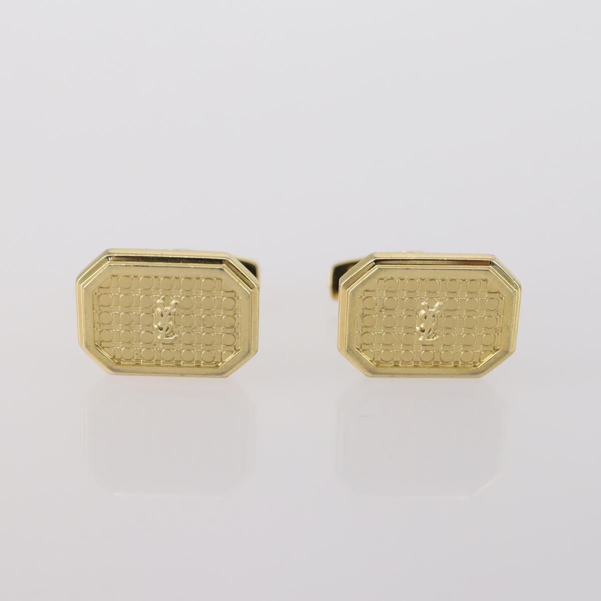 SAINT LAURENT Earring metal 6 Set Gold Silver Auth bs30667