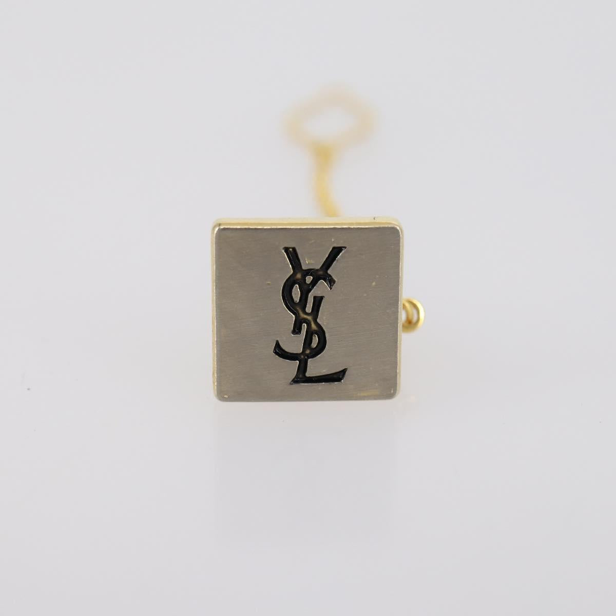 SAINT LAURENT Earring metal 6 Set Gold Silver Auth bs30667