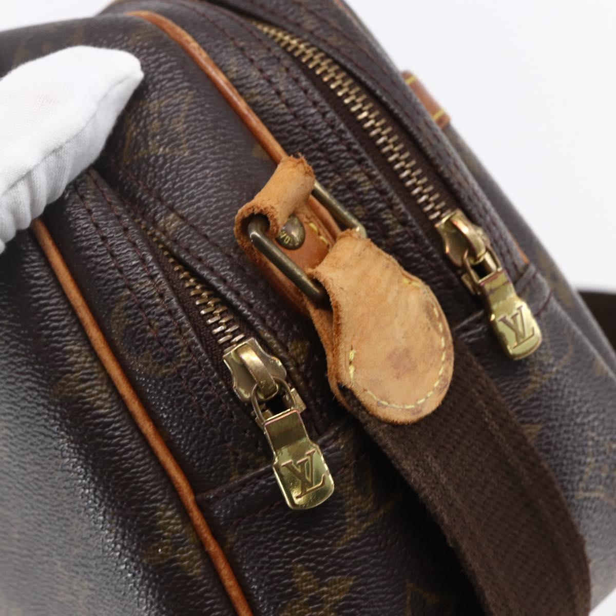 LOUIS VUITTON Monogram Reporter PM Shoulder Bag M45254 LV Auth bs30668