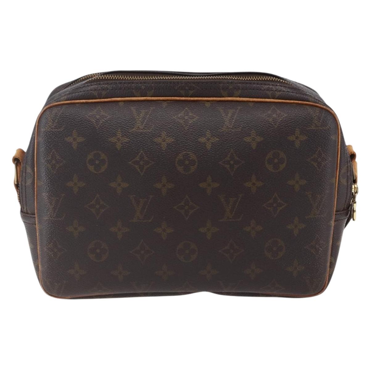 LOUIS VUITTON Monogram Reporter PM Shoulder Bag M45254 LV Auth bs30668