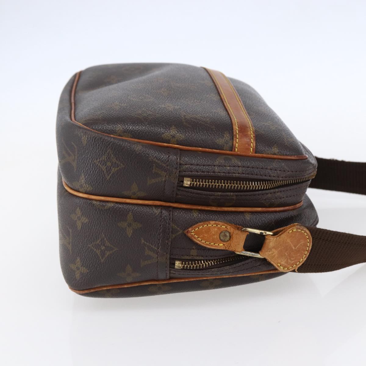 LOUIS VUITTON Monogram Reporter PM Shoulder Bag M45254 LV Auth bs30668