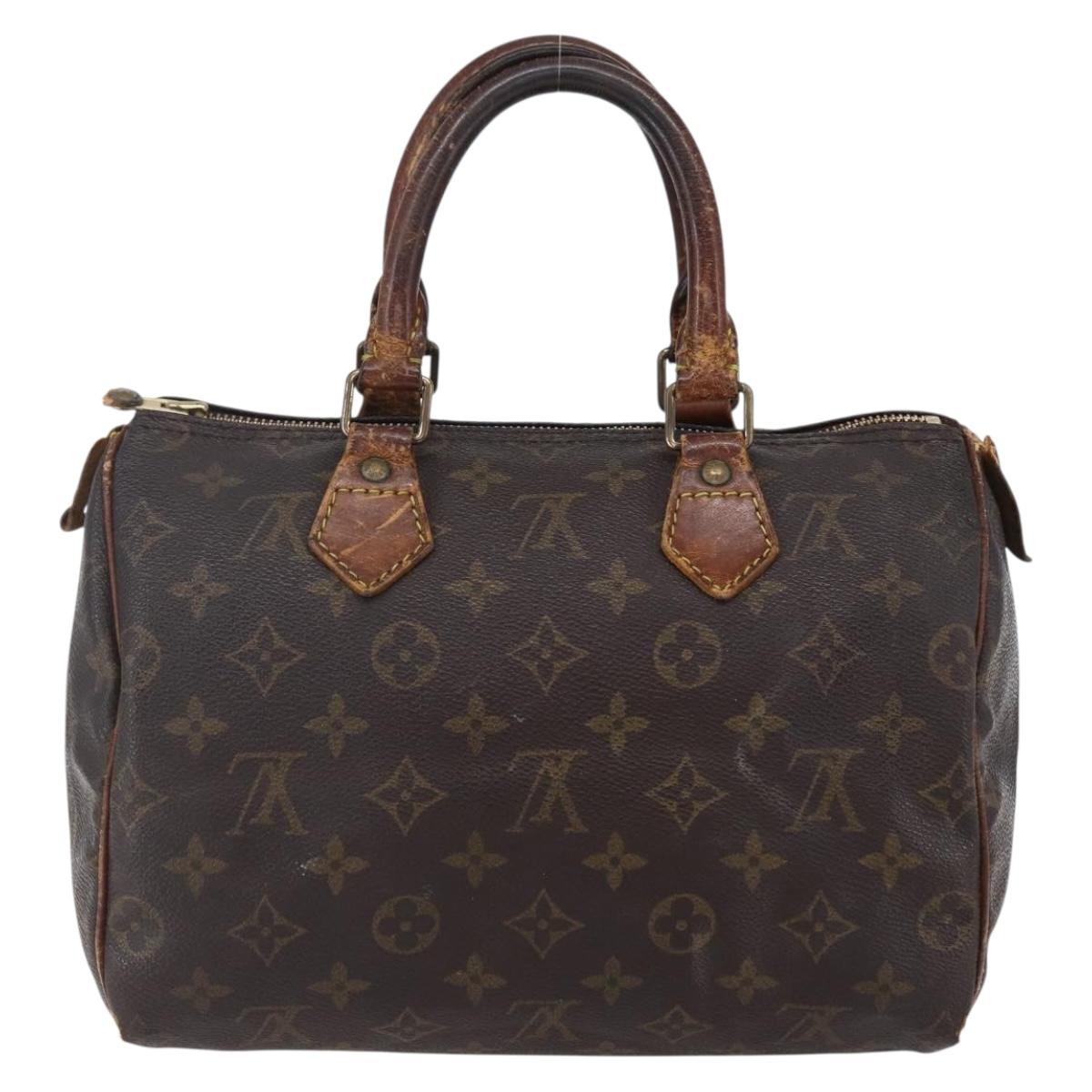 LOUIS VUITTON Monogram Speedy 25 Hand Bag M41528 LV Auth bs30677