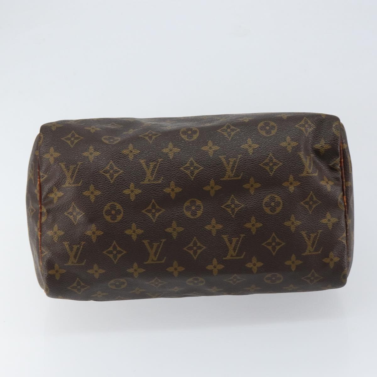 LOUIS VUITTON Monogram Speedy 30 Hand Bag M41526 LV Auth bs30678