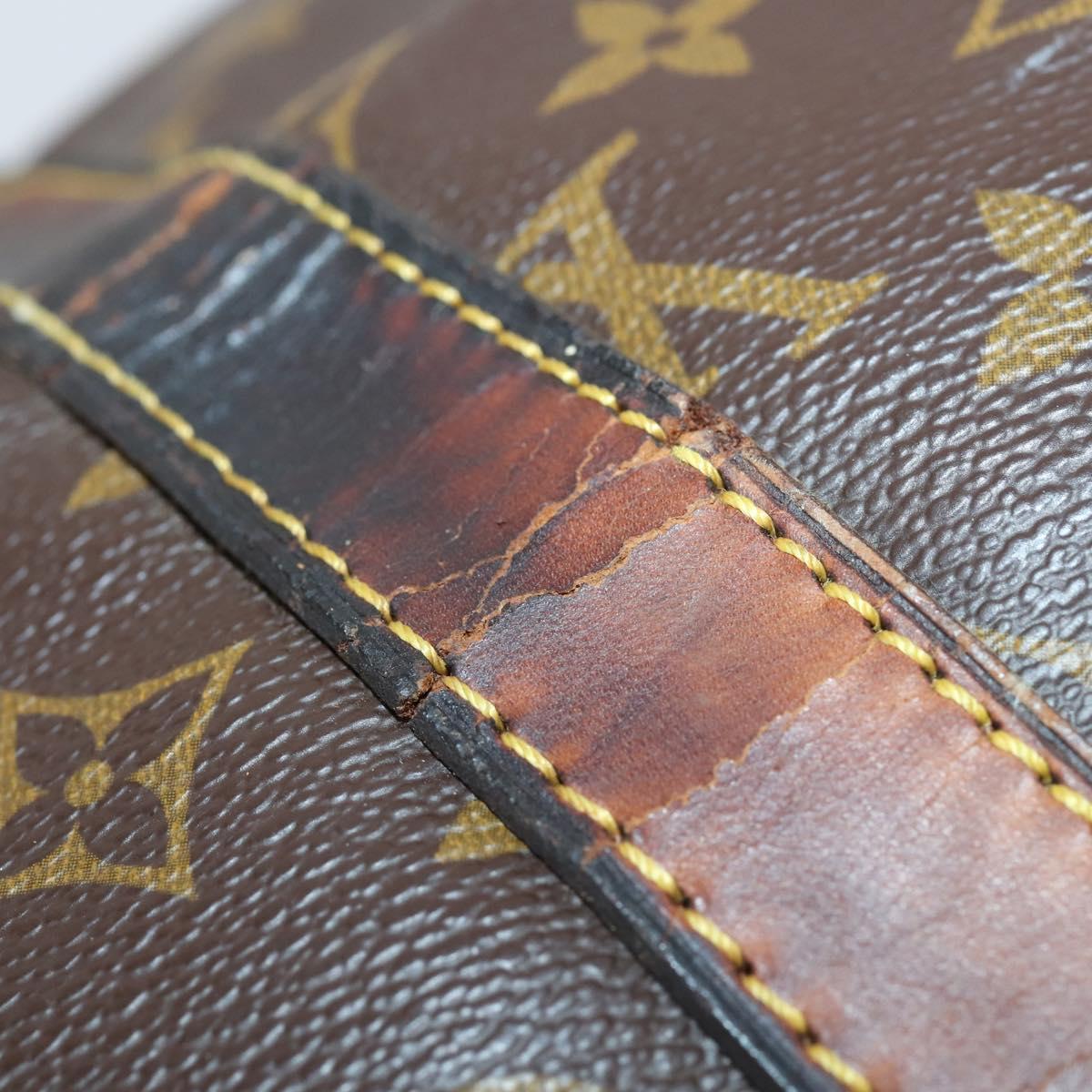 LOUIS VUITTON Monogram Keepall 55 Boston Bag M41424 LV Auth bs30681