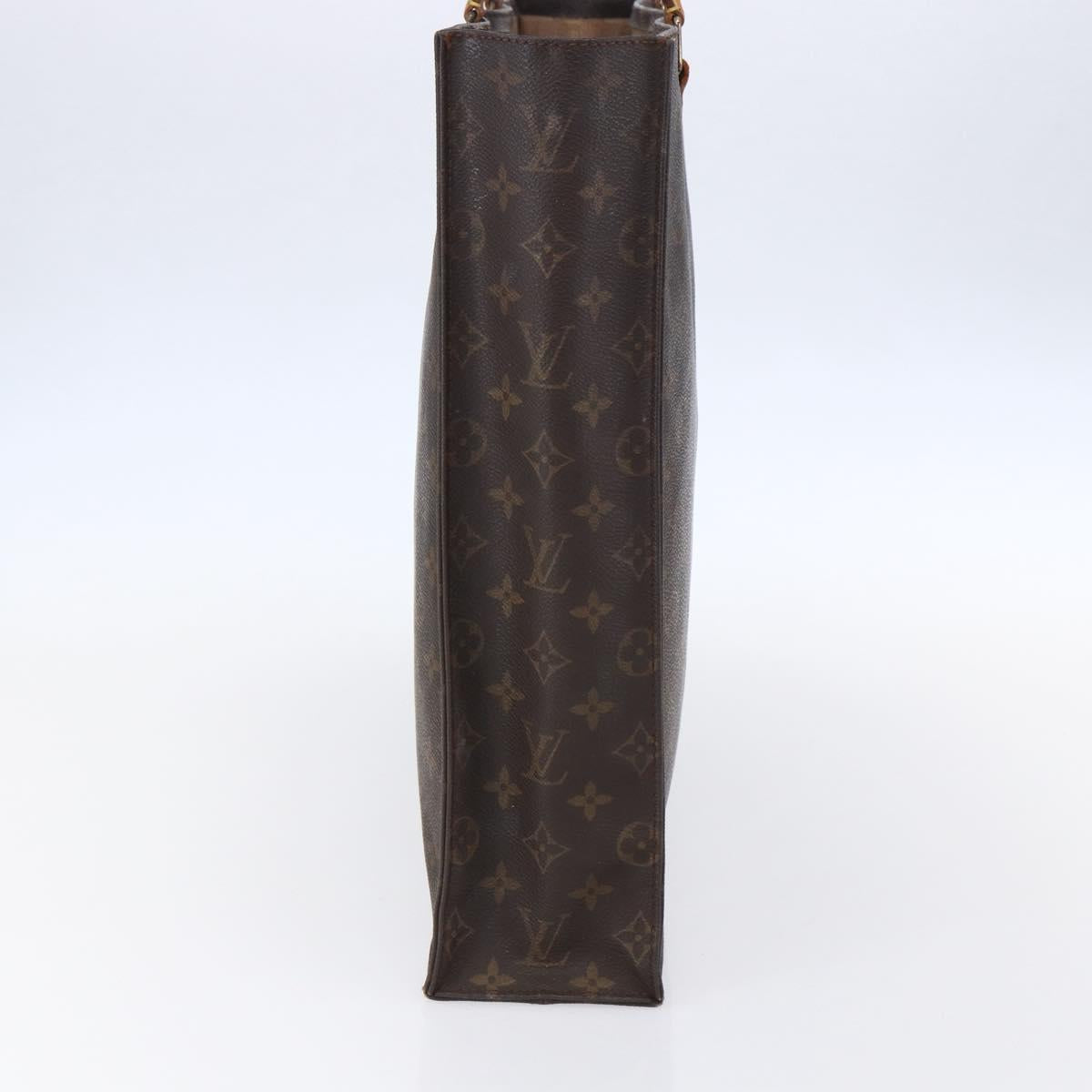 LOUIS VUITTON Monogram Sac Plat Hand Bag M51140 LV Auth bs30682