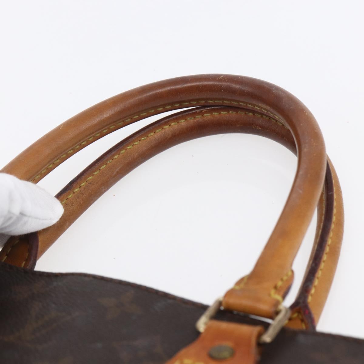 LOUIS VUITTON Monogram Sac Plat Hand Bag M51140 LV Auth bs30682