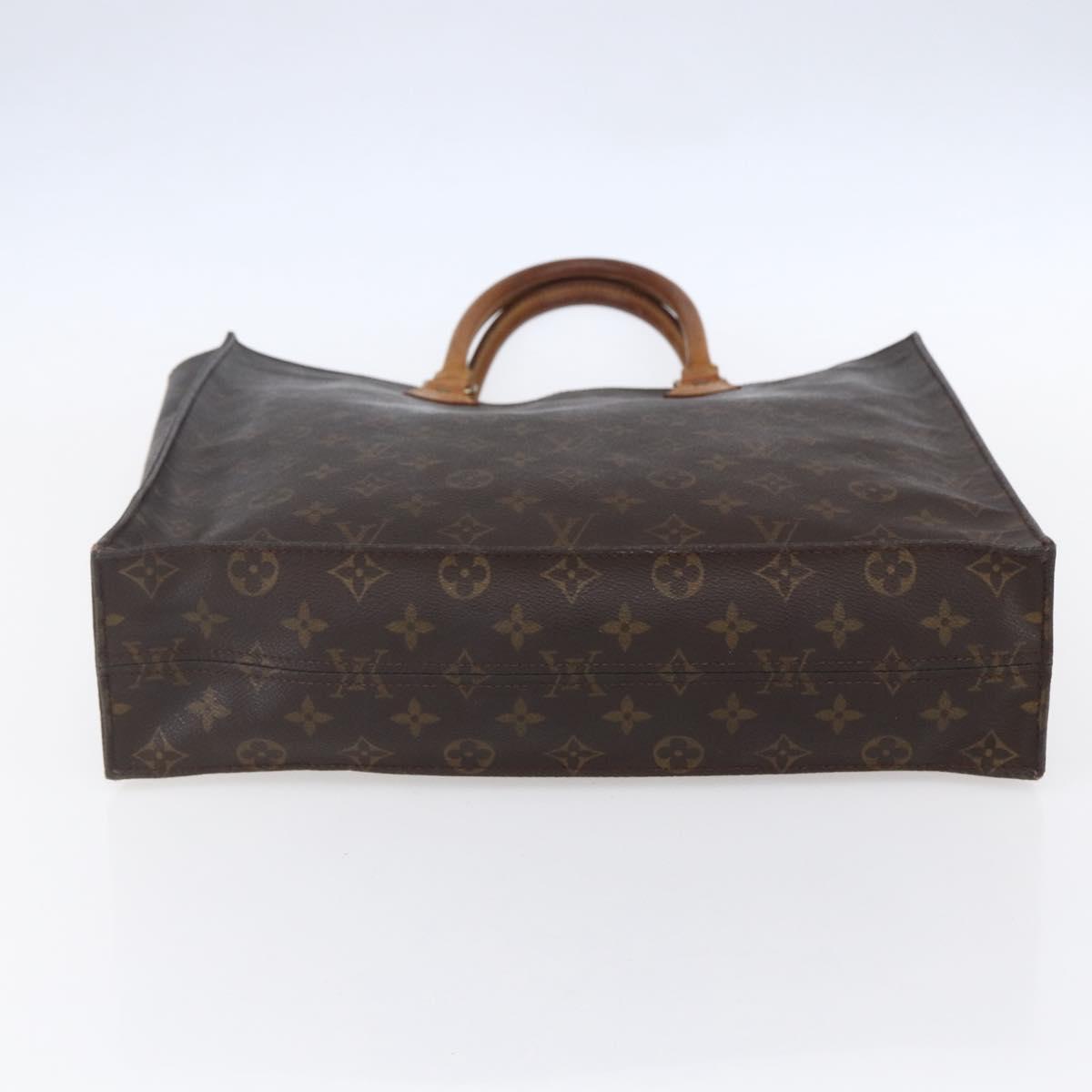 LOUIS VUITTON Monogram Sac Plat Hand Bag M51140 LV Auth bs30682