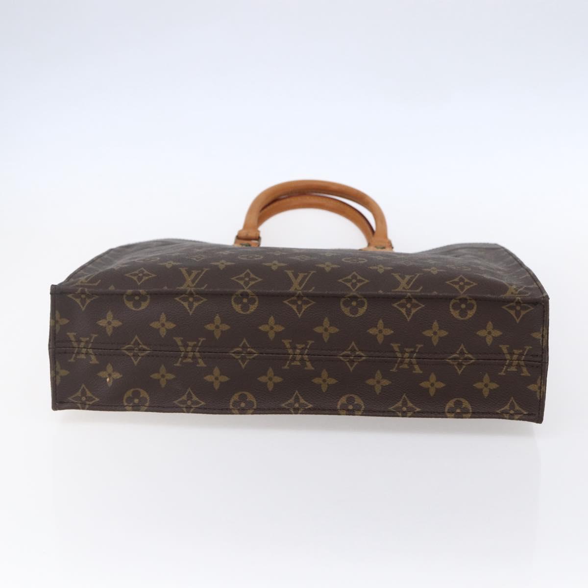LOUIS VUITTON Monogram Sac Plat Hand Bag M51140 LV Auth bs30684