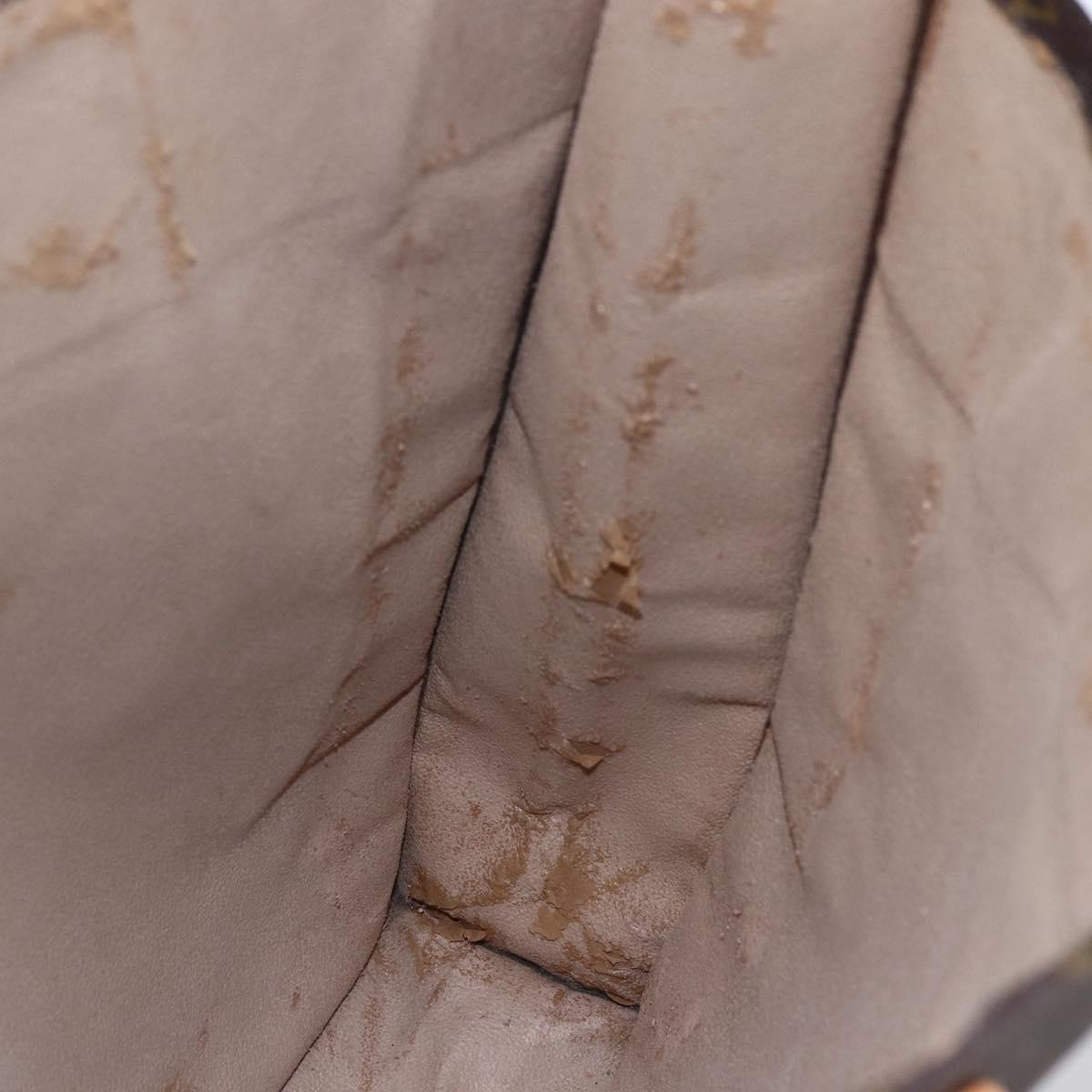 LOUIS VUITTON Monogram Sac Plat Hand Bag M51140 LV Auth bs30686