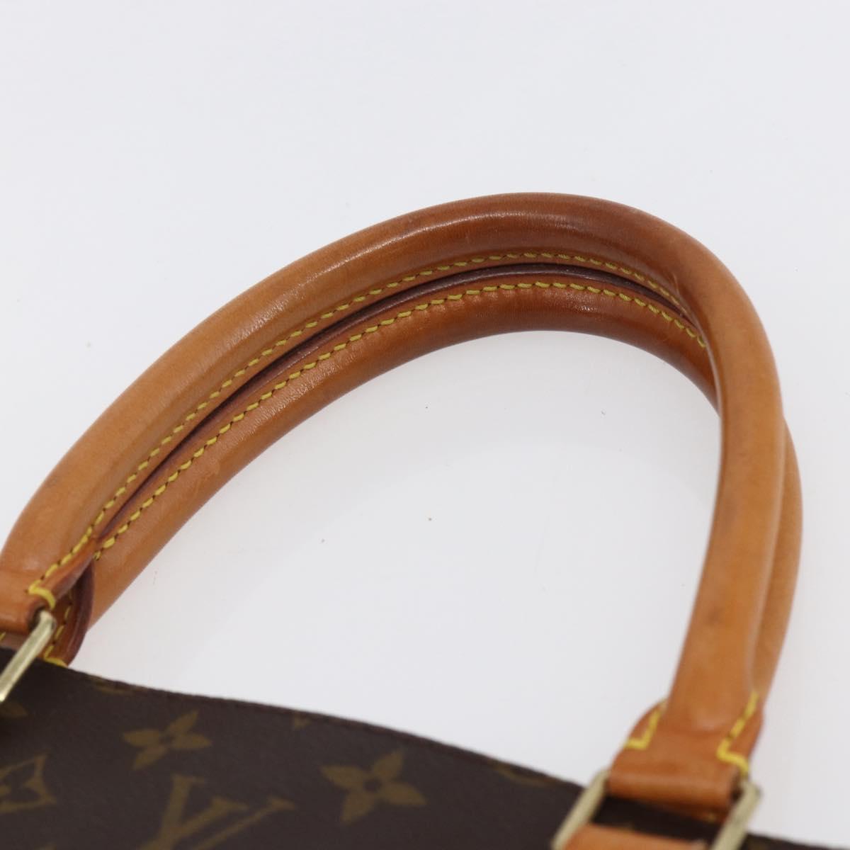 LOUIS VUITTON Monogram Sac Plat Hand Bag M51140 LV Auth bs30686