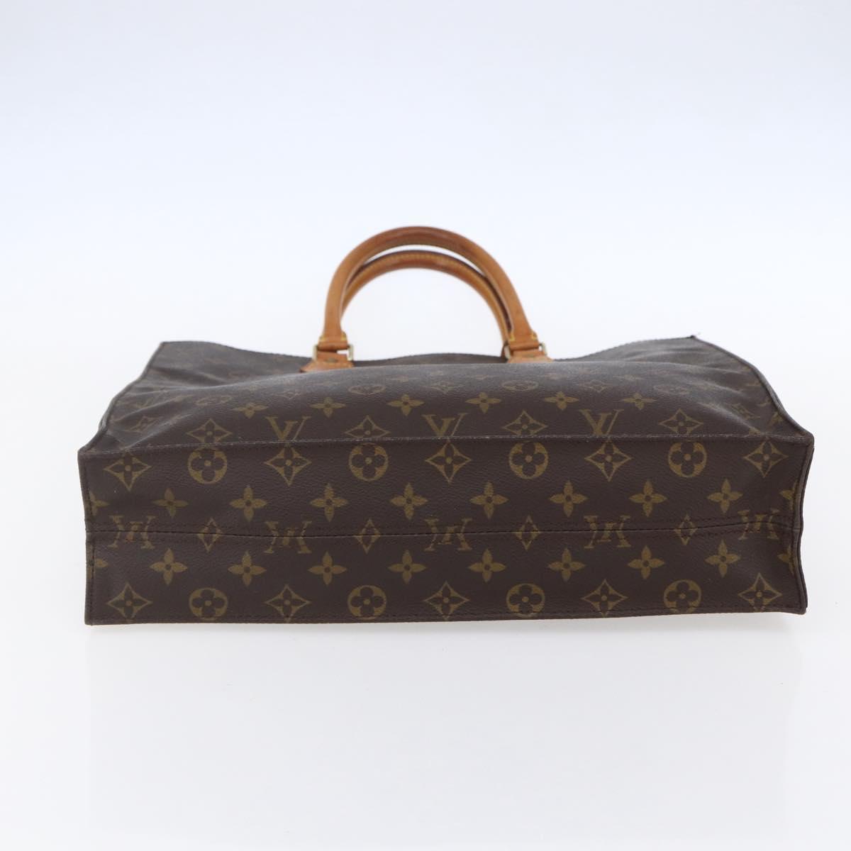 LOUIS VUITTON Monogram Sac Plat Hand Bag M51140 LV Auth bs30686