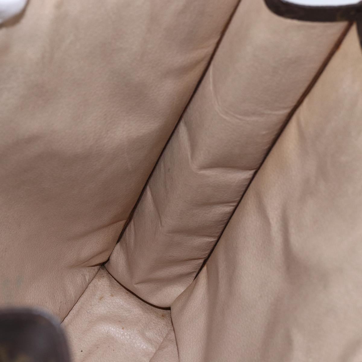 LOUIS VUITTON Monogram Sac Plat Hand Bag M51140 LV Auth bs30690