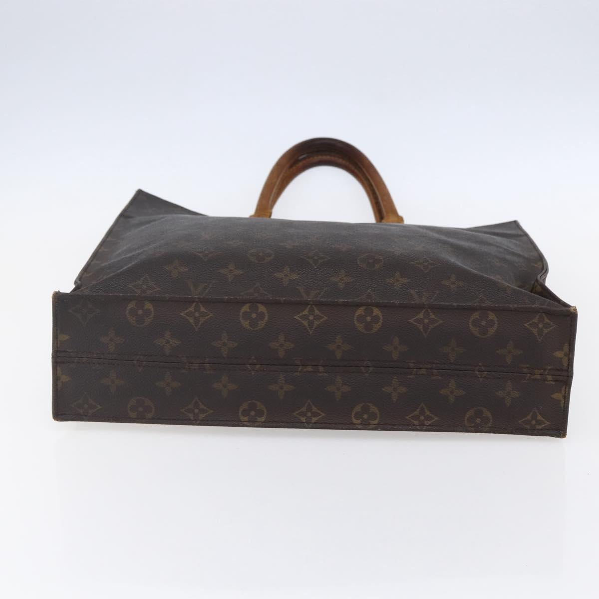LOUIS VUITTON Monogram Sac Plat Hand Bag M51140 LV Auth bs30690
