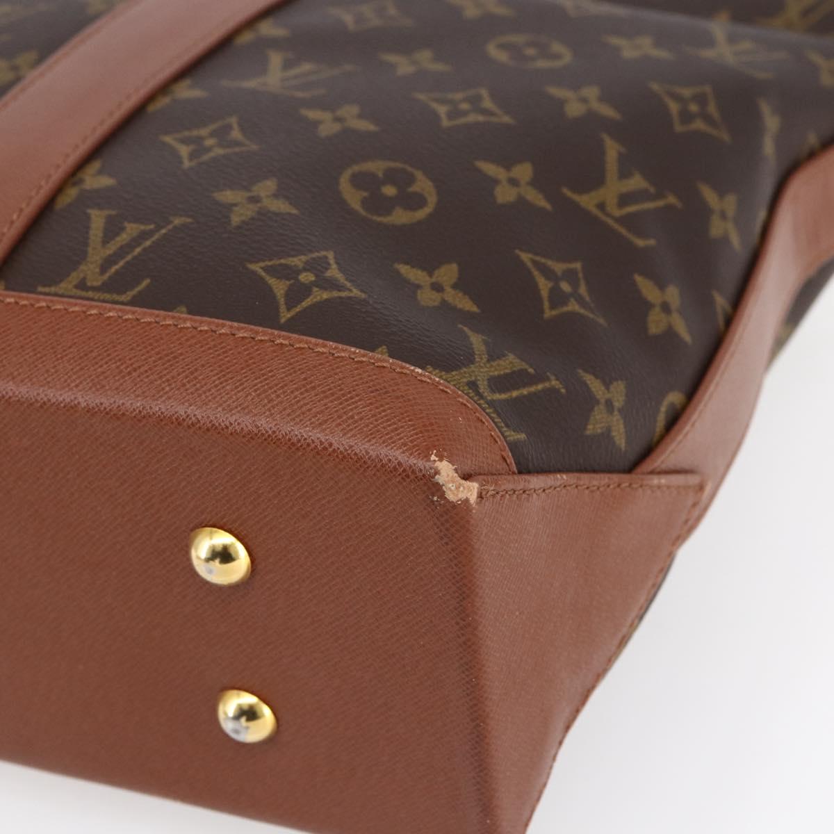 LOUIS VUITTON Monogram Sac Weekend PM Hand Bag M42425 LV Auth bs30691
