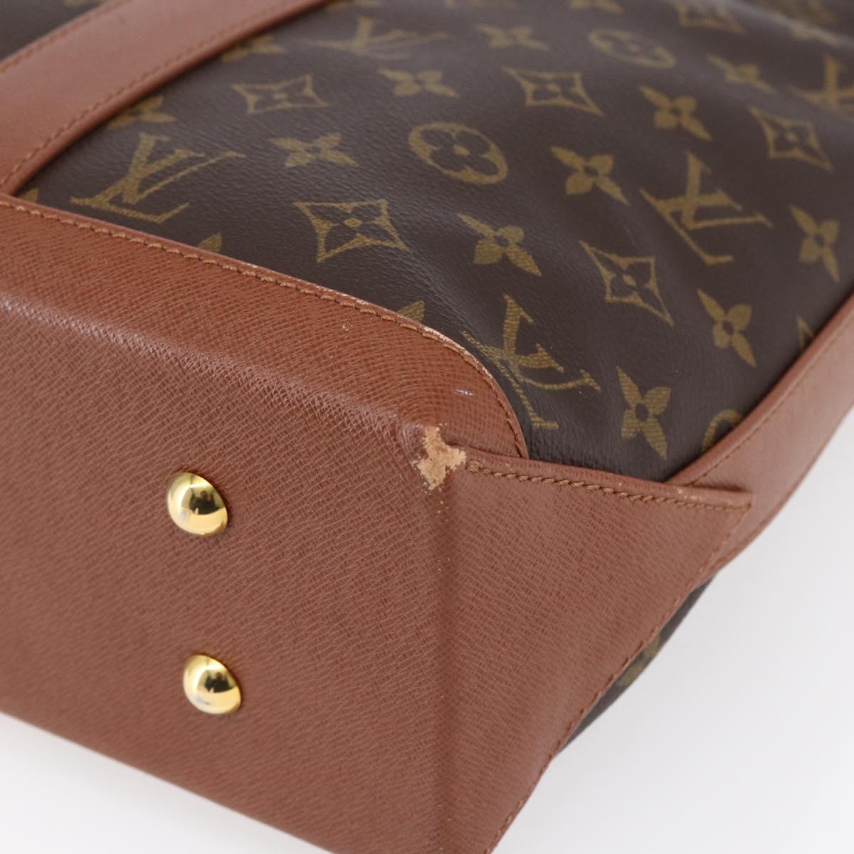 LOUIS VUITTON Monogram Sac Weekend PM Hand Bag M42425 LV Auth bs30691