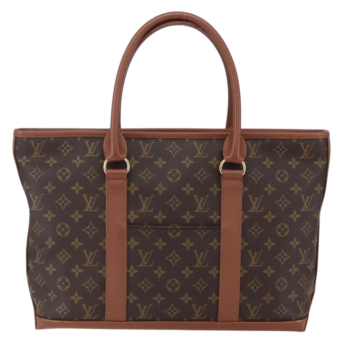 LOUIS VUITTON Monogram Sac Weekend PM Hand Bag M42425 LV Auth bs30691