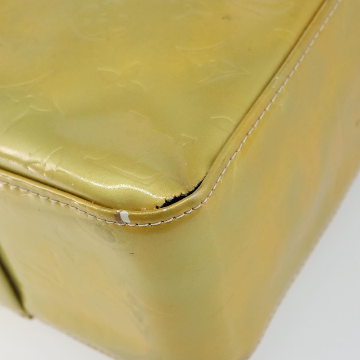 LOUIS VUITTON Monogram Vernis Columbus Tote Bag Gris M91028 LV Auth bs30693