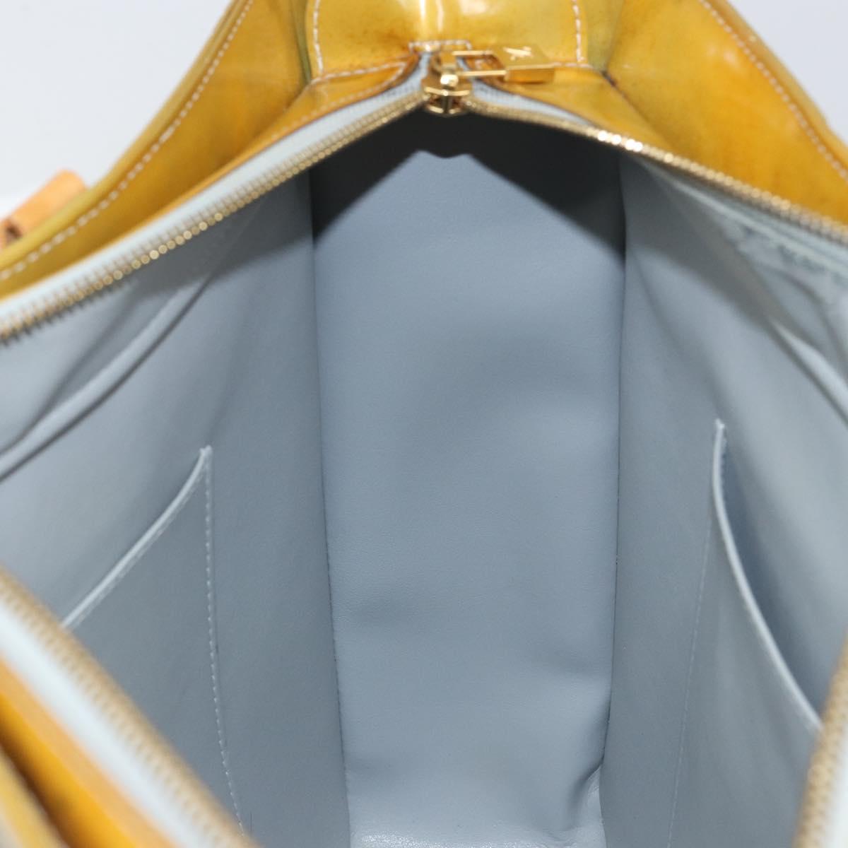 LOUIS VUITTON Monogram Vernis Columbus Tote Bag Gris M91028 LV Auth bs30693