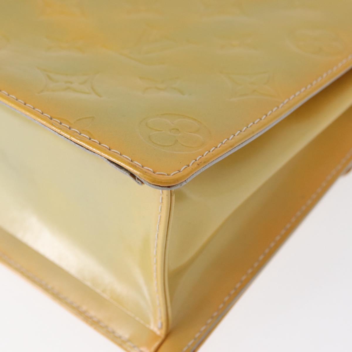 LOUIS VUITTON Monogram Vernis Spring Street Hand Bag Gris M91029 LV Auth bs30694