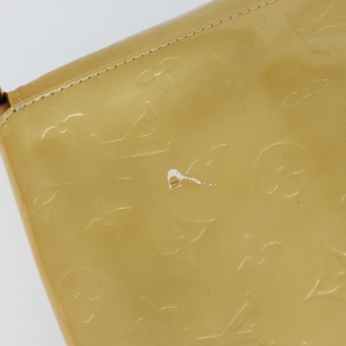 LOUIS VUITTON Monogram Vernis Thompson Street Bag Beige M91301 LV Auth bs30695