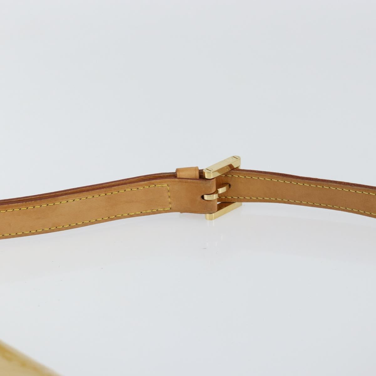 LOUIS VUITTON Monogram Vernis Thompson Street Bag Beige M91301 LV Auth bs30695