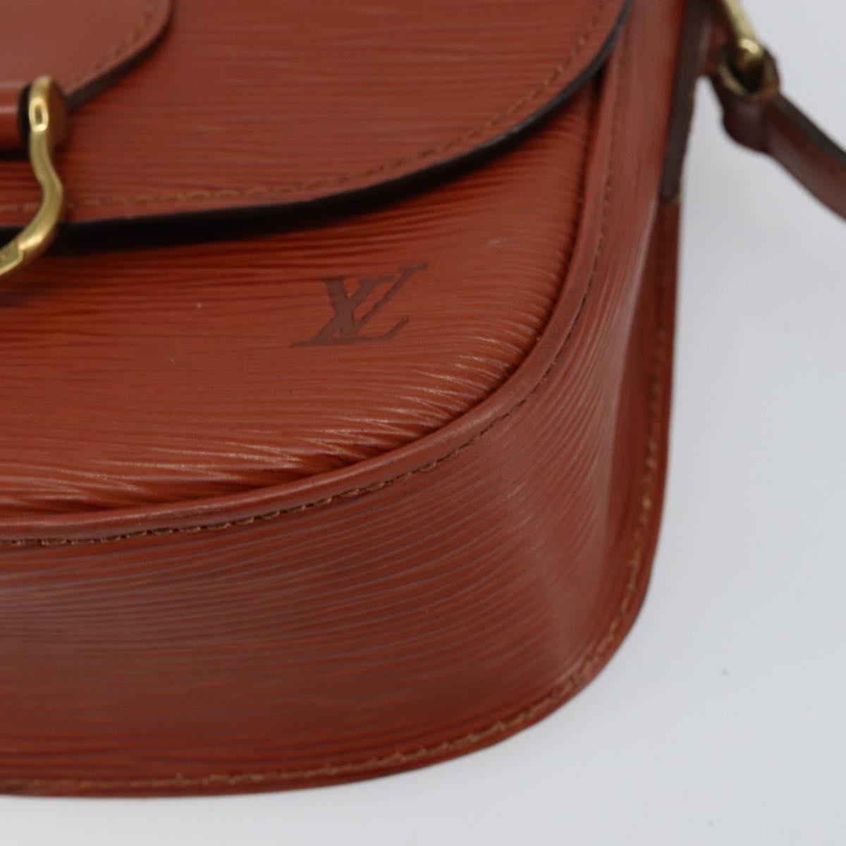 LOUIS VUITTON Epi Saint Cloud PM Shoulder Bag Brown M52213 LV Auth bs30702