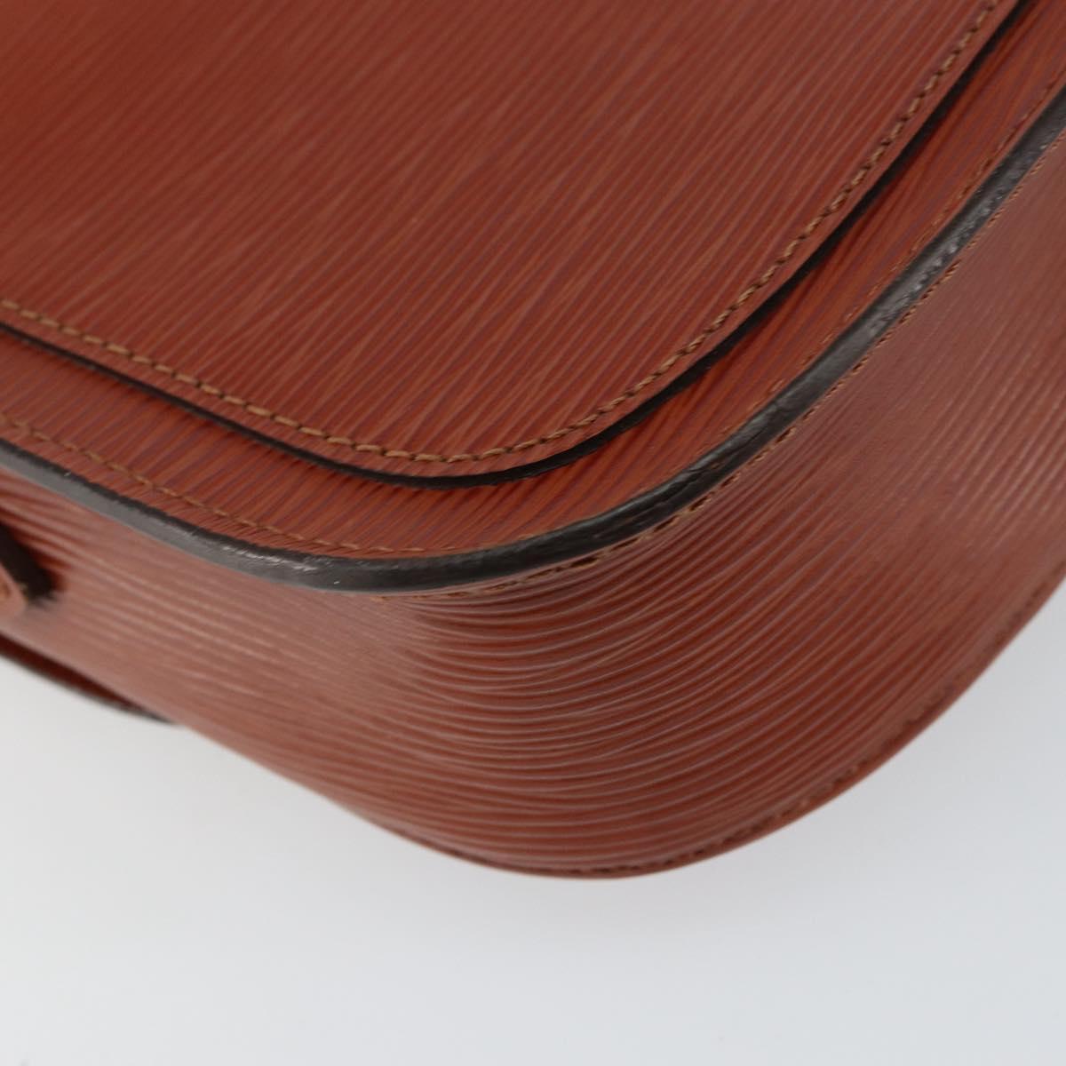 LOUIS VUITTON Epi Saint Cloud PM Shoulder Bag Brown M52213 LV Auth bs30702