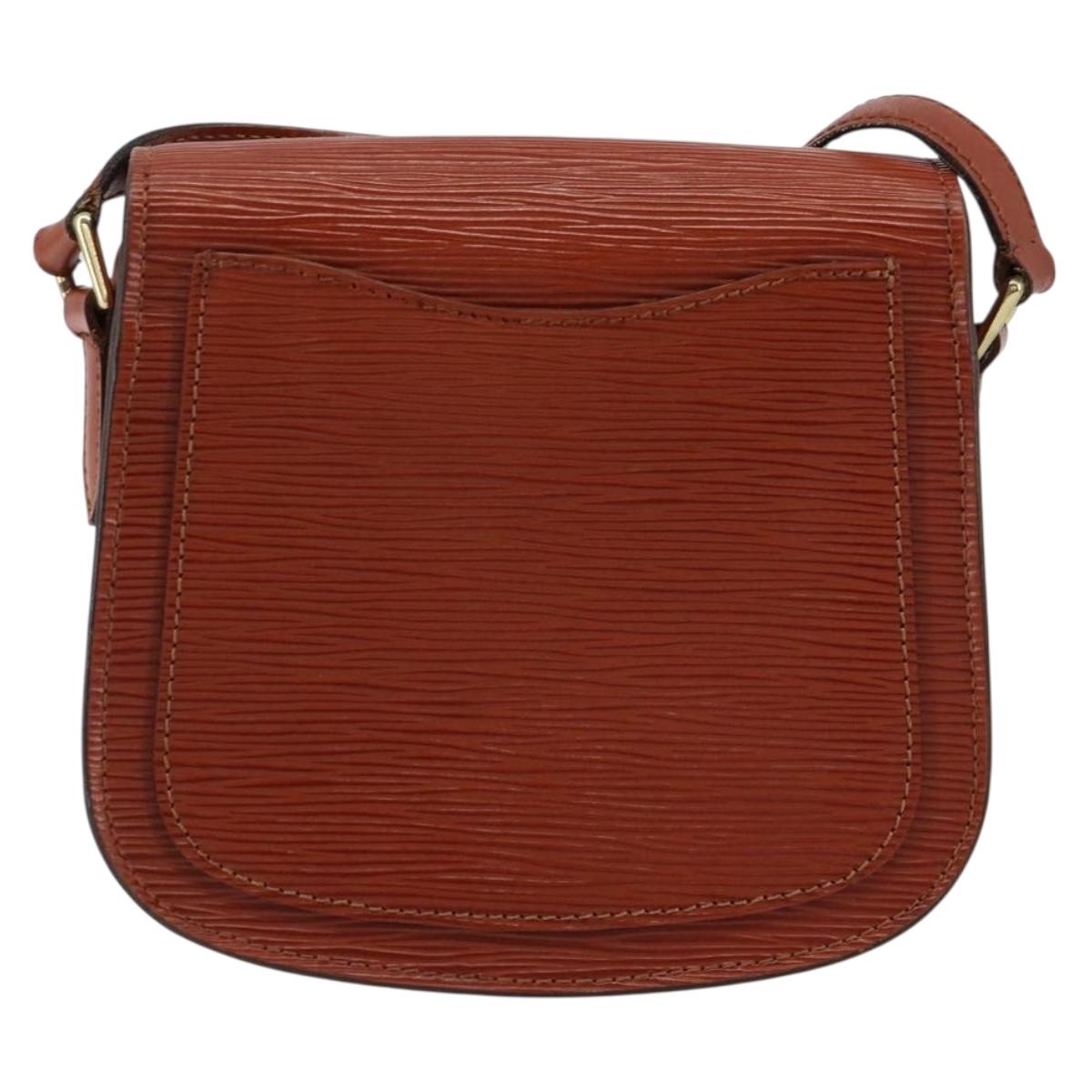 LOUIS VUITTON Epi Saint Cloud PM Shoulder Bag Brown M52213 LV Auth bs30702