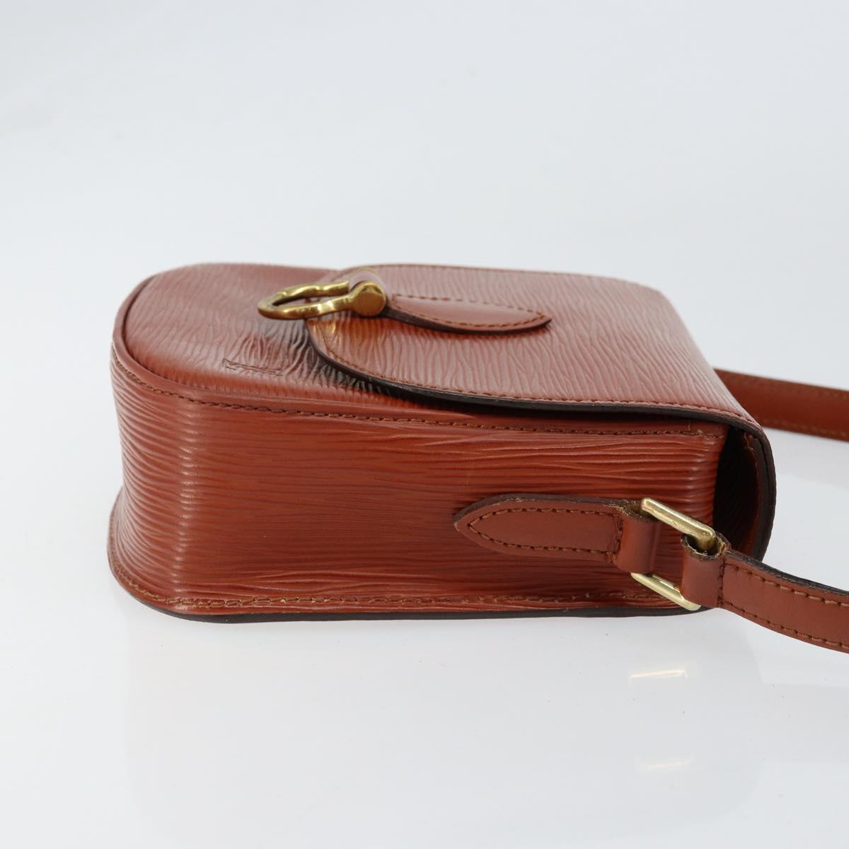 LOUIS VUITTON Epi Saint Cloud PM Shoulder Bag Brown M52213 LV Auth bs30702