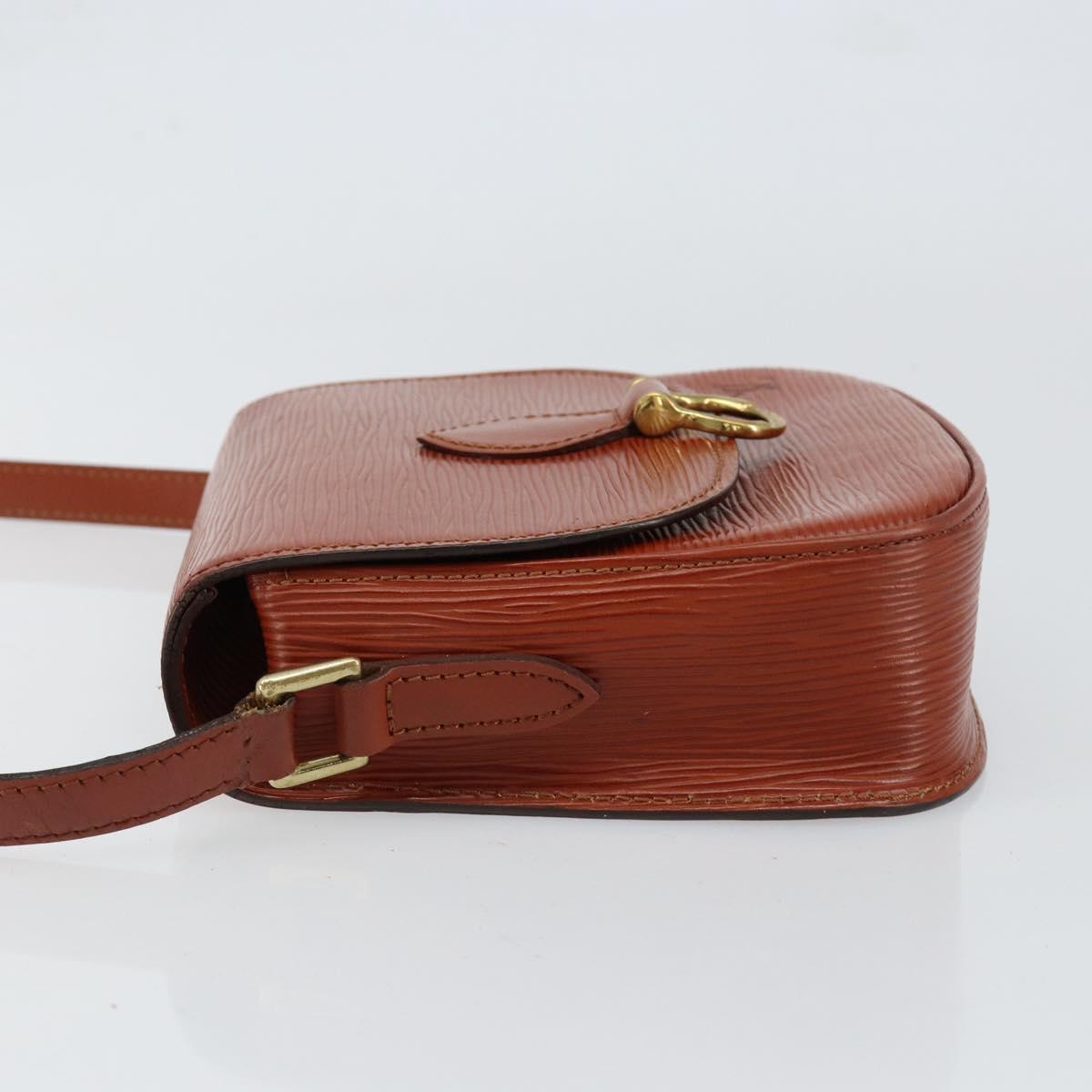 LOUIS VUITTON Epi Saint Cloud PM Shoulder Bag Brown M52213 LV Auth bs30702