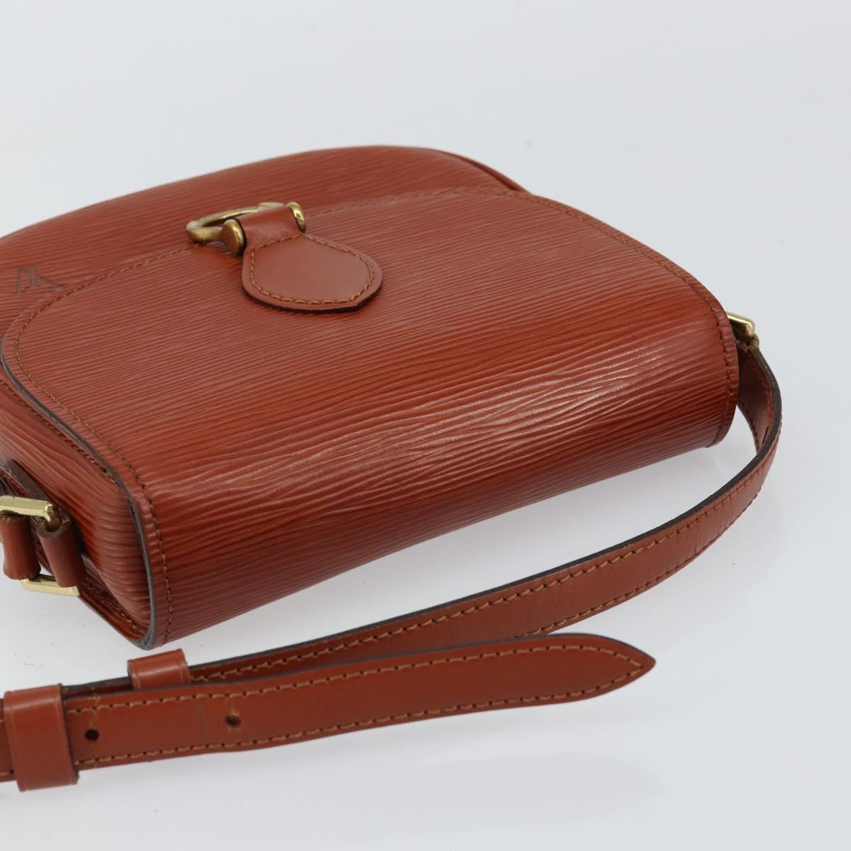 LOUIS VUITTON Epi Saint Cloud PM Shoulder Bag Brown M52213 LV Auth bs30702