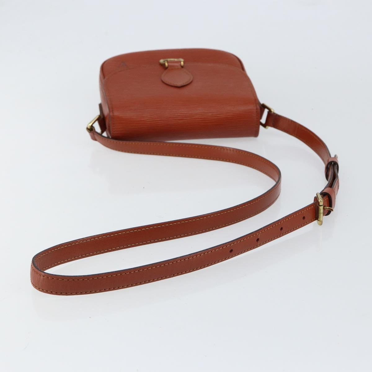 LOUIS VUITTON Epi Saint Cloud PM Shoulder Bag Brown M52213 LV Auth bs30702