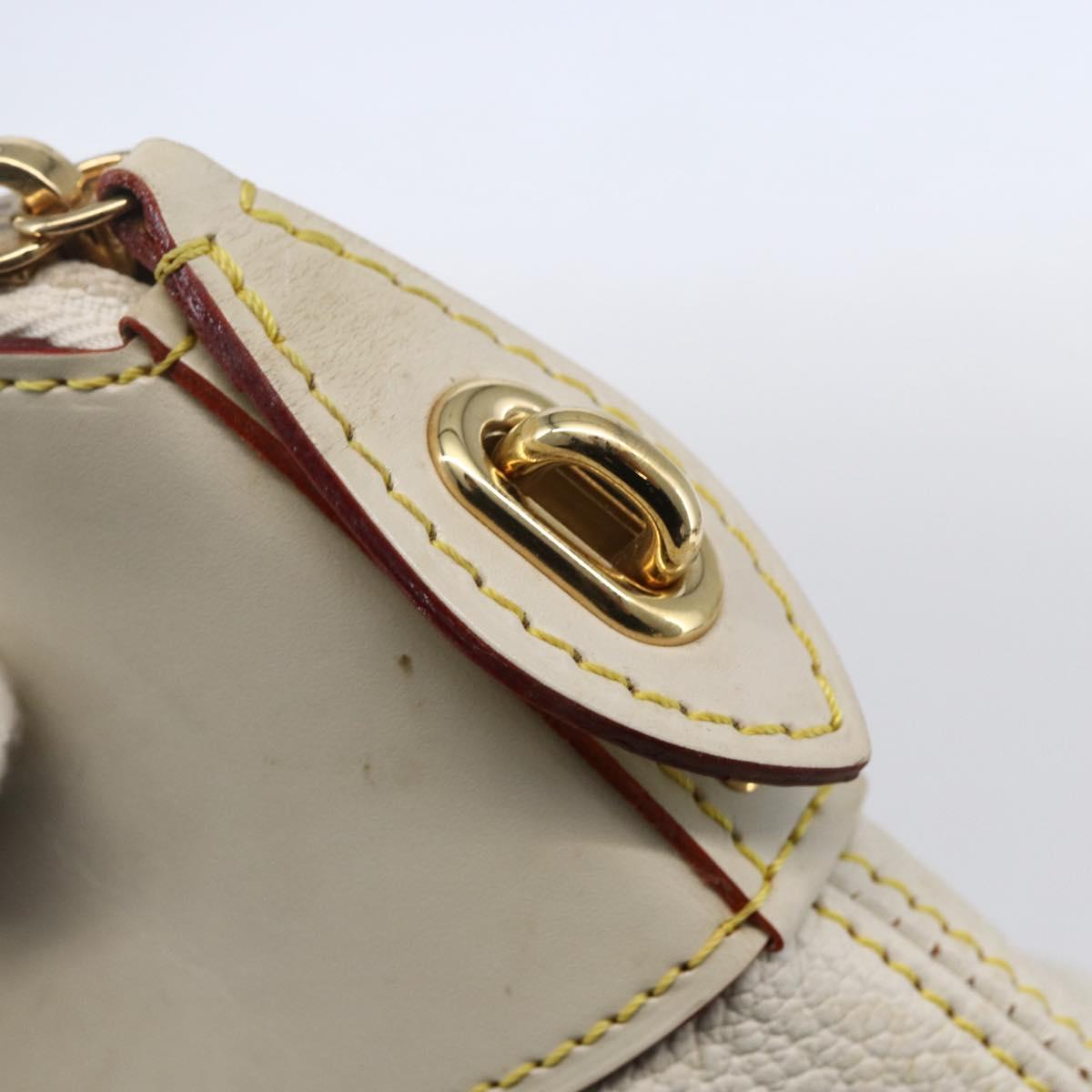LOUIS VUITTON Suhari Rock It PM Hand Bag White M91887 LV Auth bs30703