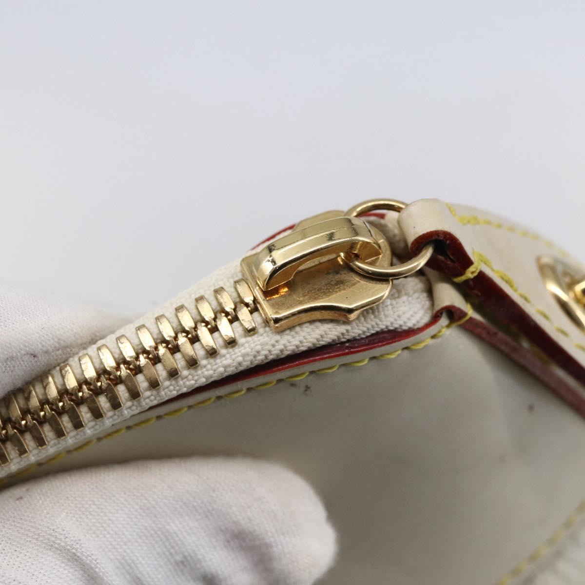 LOUIS VUITTON Suhari Rock It PM Hand Bag White M91887 LV Auth bs30703