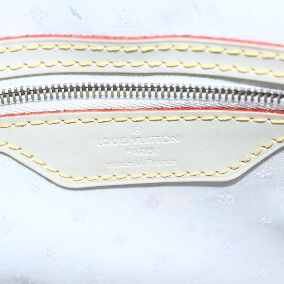 LOUIS VUITTON Suhari Rock It PM Hand Bag White M91887 LV Auth bs30703