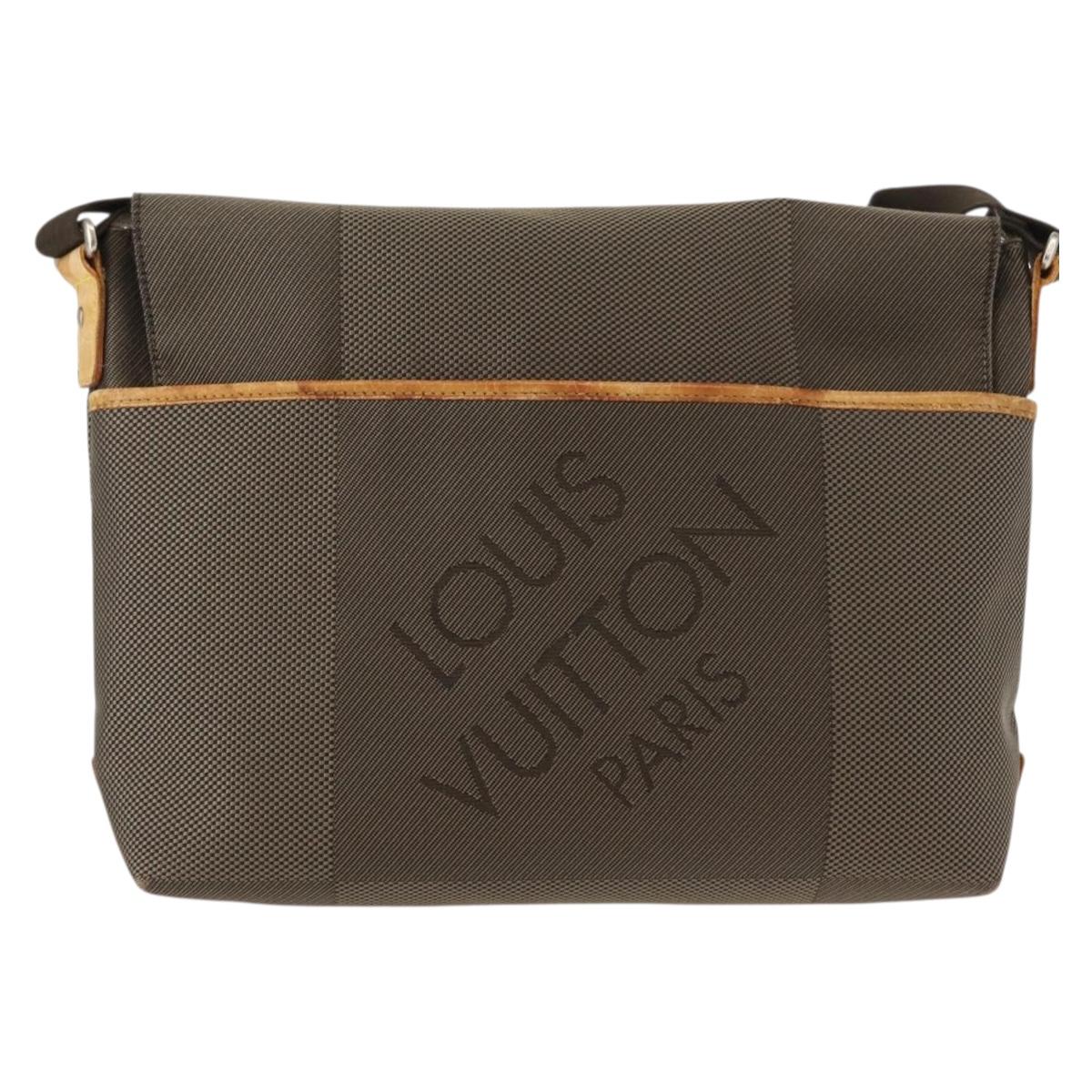 LOUIS VUITTON Damier Geant Roux Shoulder Bag Tail M93077 LV Auth bs30705