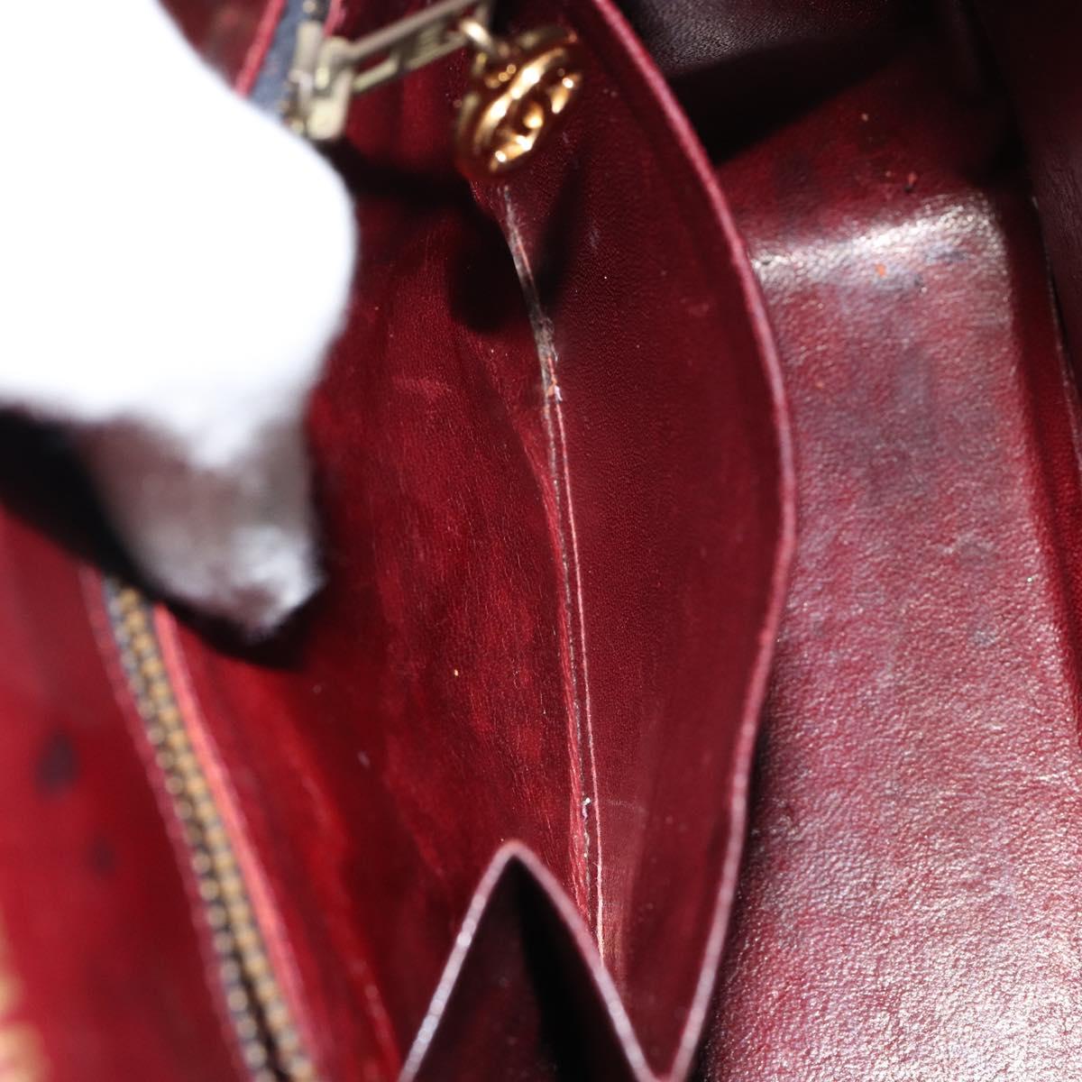 CHANEL Chain Shoulder Bag Lamb Skin Black Gold CC Auth bs30716