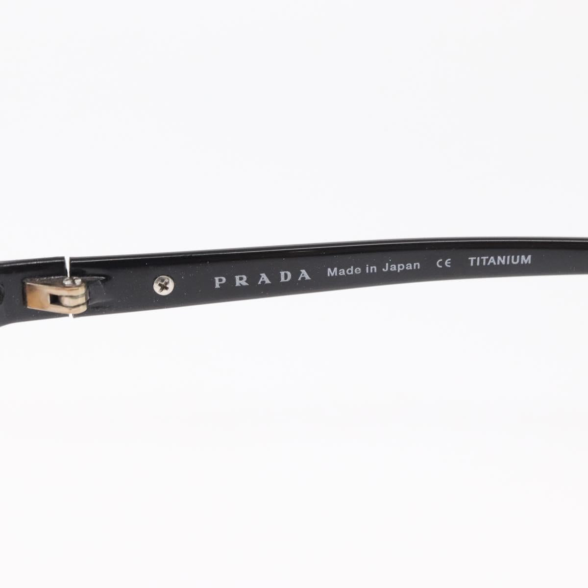 PRADA Glasses plastic Black Auth bs30729