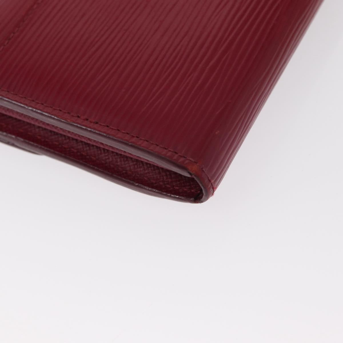 LOUIS VUITTON Epi Portefeuille Sarah Long Wallet Fuchsia M60317 LV Auth bs30738