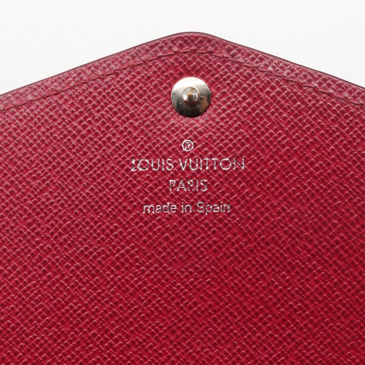 LOUIS VUITTON Epi Portefeuille Sarah Long Wallet Fuchsia M60317 LV Auth bs30738