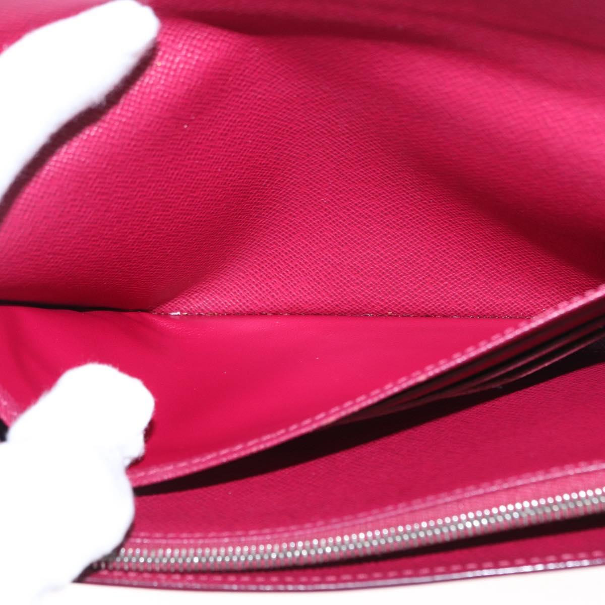 LOUIS VUITTON Epi Portefeuille Sarah Long Wallet Fuchsia M60317 LV Auth bs30738